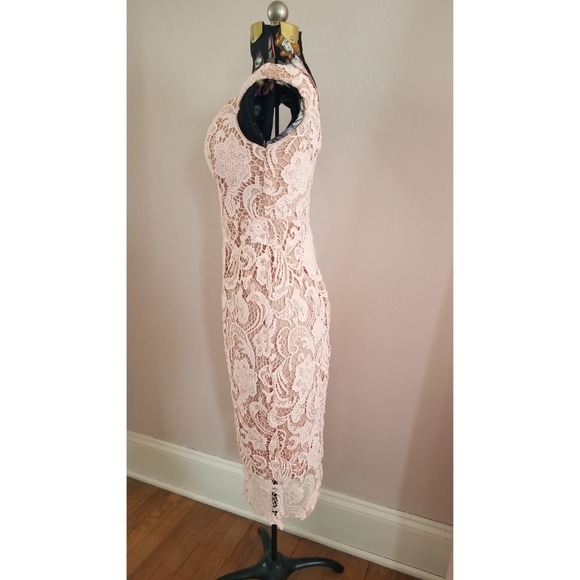 EUC Asos Lace Embroidered Sleeveless Semi Formal Dres - Picture 2 of 10